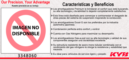 AMORTIGUADOR DELANTERO DERECHO GAS EXCEL-G - MERCEDES BENZ A180 CGI L4 1.6L (2013-2015) - B180 (2012-2014) - COMFORT (2013-2018). KYB