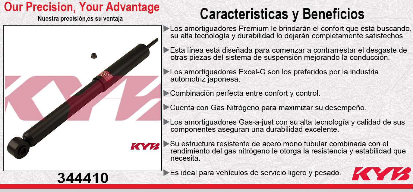 AMORTIGUADOR TRASERO GAS EXCEL-G TOYOTA 4RUNNER (2003-2009) - FJ. CRUISER (2007-2012) KYB