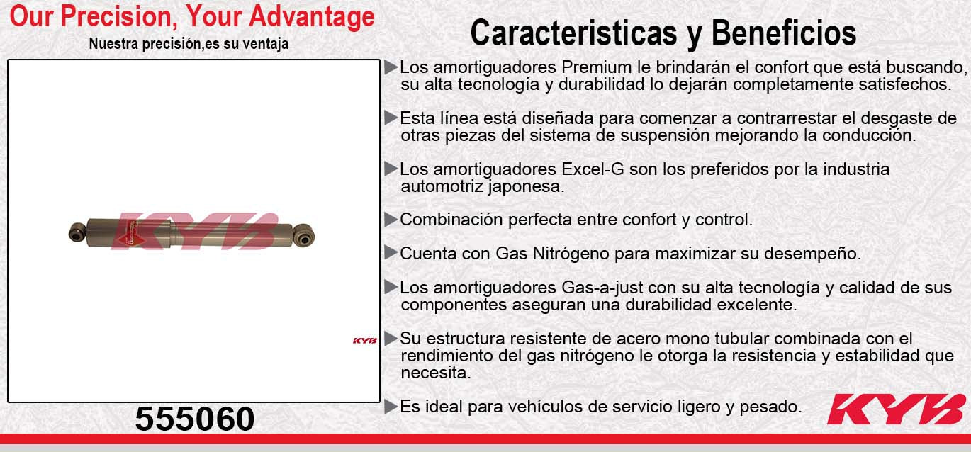AMORTIGUADOR TRASERO GAS-A-JUST NISSAN XTERRA 2WD (2005-2014) KYB