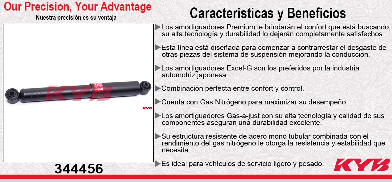 AMORTIGUADOR TRASERO GAS EXCEL-G VW EUROVAN T5 (2006-2009) KYB