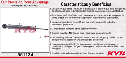 AMORTIGUADOR DELANTERO GAS-A-JUST FORD LOBO 2WD (2009-2012) - F150 (2010-2014) KYB