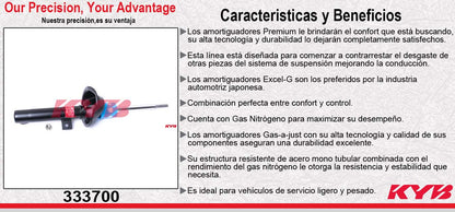AMORTIGUADOR DELANTERO GAS EXCEL-G FORD KA (2001-2008). KYB
