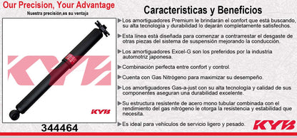AMORTIGUADOR TRASERO GAS EXCEL-G CHEV. COLORADO 2WD (2004-2011) - CANYON (2004-2011) - ISUZU. I-280 06 - I-290 (07) KYB
