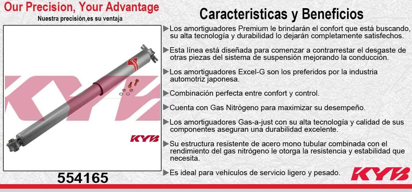AMORTIGUADOR TRASERO GAS-A-JUST FORD EXPLORER 4X2 Y 4X4 (1991-2006) - EXPLORER SPORT (1995-2001) KYB