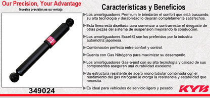 AMORTIGUADOR TRASERO GAS EXCEL-G TOYOTA RAV4 (2006-2018). KYB