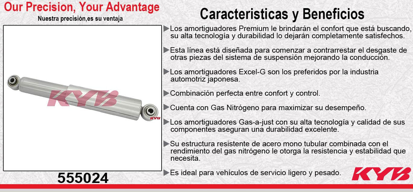 AMORTIGUADOR TRASERO GAS-A-JUST NISSAN TITAN 2WD (2004-2012) KYB
