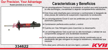 AMORTIGUADOR DELANTERO IZQUIERDO GAS EXCEL-G MINI COOPER (2002-2013) KYB