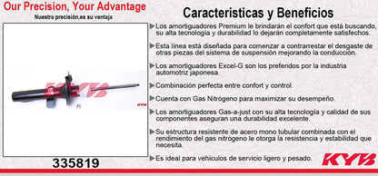 AMORTIGUADOR DELANTERO GAS EXCEL-G FORD TRANSIT (2007-2013). KYB