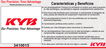 AMORTIGUADOR TRASERO GAS EXCEL-G SUBARU FORESTER TODAS (14 -17). KYB