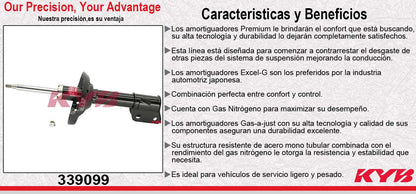 AMORTIGUADOR DELANTERO IZQUIERDO GAS EXCEL-G SUBARU OUTBACK (2005-2009) KYB