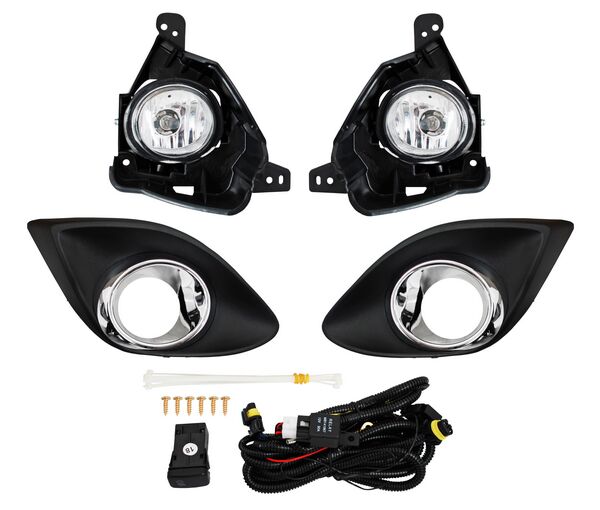 FARO DE NIEBLA MAZDA 2 2012-2015 C / PARRILLA FILO CROM JGO 2252 352 TYG