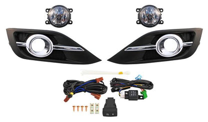 FARO DE NIEBLA HONDA CR-V 2012-2014 C / PARRILLA FILO CROM JGO TYG