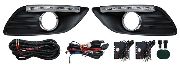 PARRILLA FORD FOCUS 2009-2011 P / FARO NIEBLA C / LEDS JGO TYG
