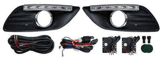 PARRILLA FORD FOCUS 2009-2011 P / FARO NIEBLA C / LEDS JGO TYG