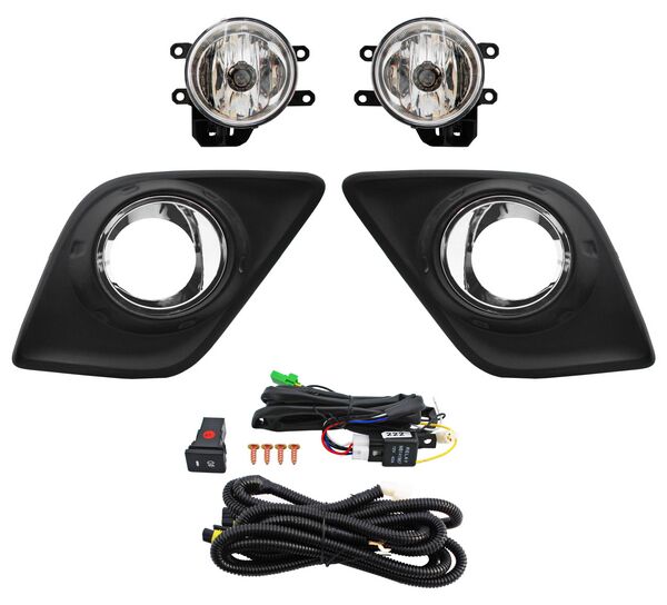 FARO DE NIEBLA TOYOTA HILUX 2016-2025 C / PARRILLA FILO INT CROM JGO 624 480.06 TYG