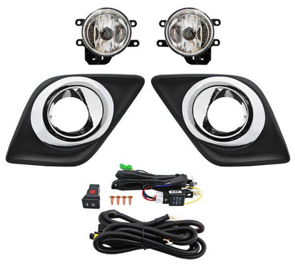 FARO DE NIEBLA TOYOTA HILUX 2016-2025 C / PARRILLA FILO CENTRAL EXT CROM JGO TYG