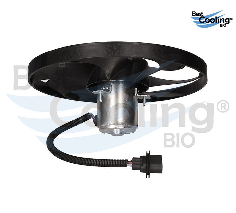 MOTOVENTILADOR 7 ASPAS VOLKSWAGEN GOLF A4 2.0L 2000-2007 JETTA A4 2.0L 1999-2015 BEETLE 2.0L 1998-2011 IZQUIERDO CON Y TRANSMISION AUTOMATICA Y MANUAL PRINCIPAL 350MM BEST COOLING