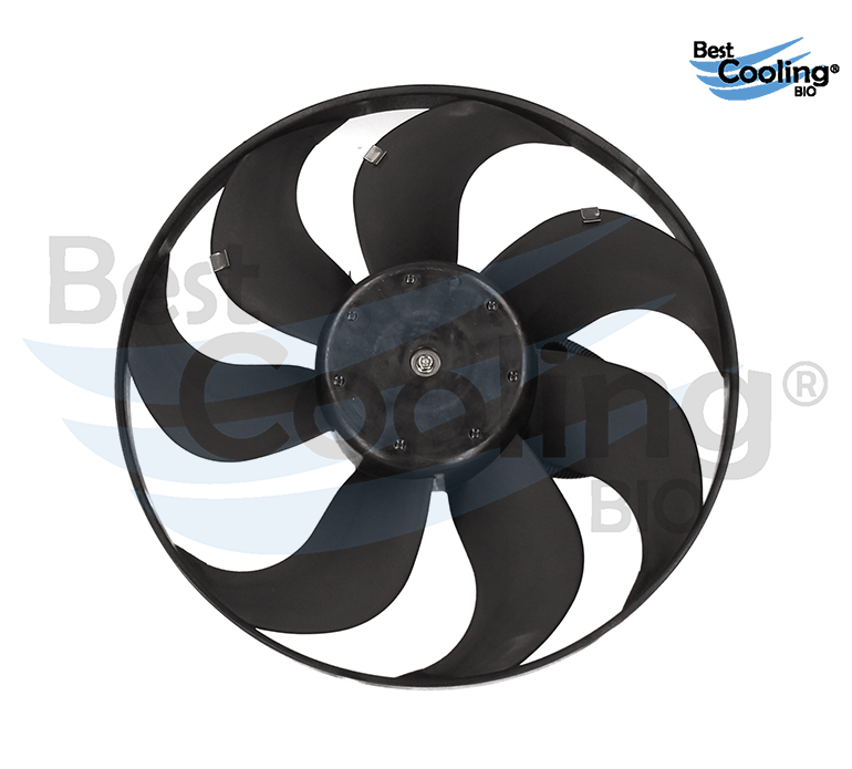 MOTOVENTILADOR 7 ASPAS VOLKSWAGEN GOLF A4 2.0L 2000-2007 JETTA A4 2.0L 1999-2015 BEETLE 2.0L 1998-2011 IZQUIERDO CON Y TRANSMISION AUTOMATICA Y MANUAL PRINCIPAL 350MM BEST COOLING