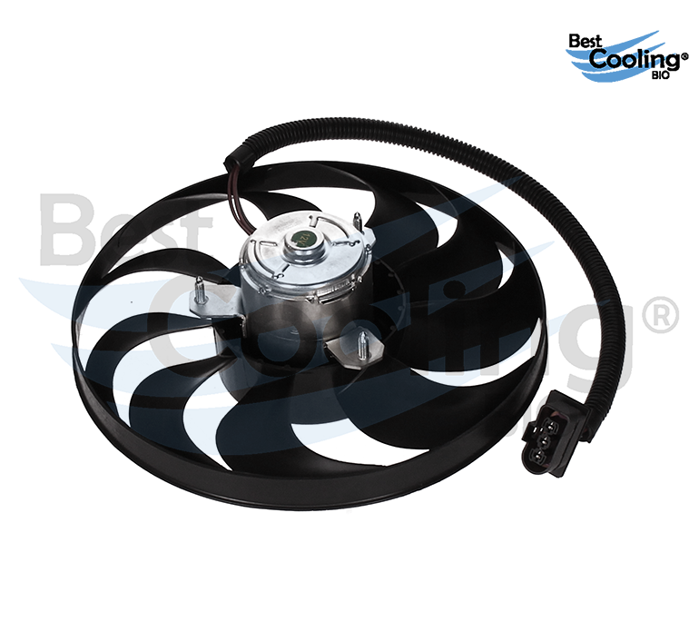 MOTOVENTILADOR 9 ASPAS VOLKSWAGEN GOLF A4 2.0L 2000-2007 JETTA A4 2.0L 1999-2015 BEETLE 2.0L 1998-2011 DERECHO CON Y TRANSMISION AUTOMATICA Y MANUAL AUXILIAR 290MM BEST COOLING