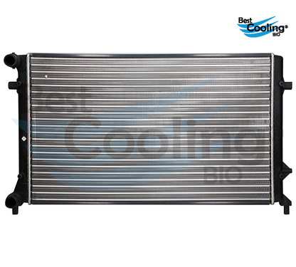RADIADOR ANTICONGELANTE VOLKSWAGEN JETTA 5L 2.5 LTS 2010-2015 BORA 5L 2.5 LTS 2005-2010 GOLF 5L 2.5 LTS 2010-2015 CON A/C TRANSMISIÓN MANUAL BEST COOLING