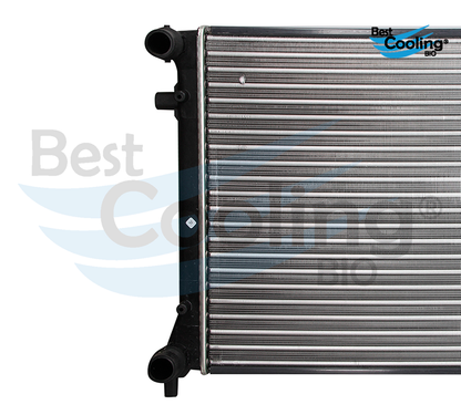 RADIADOR ANTICONGELANTE VOLKSWAGEN JETTA 5L 2.5 LTS 2010-2015 BORA 5L 2.5 LTS 2005-2010 GOLF 5L 2.5 LTS 2010-2015 CON A/C TRANSMISIÓN MANUAL BEST COOLING