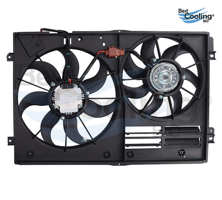 MOTOVENTILADOR VOLKSWAGEN JETTA A6 2.0L 2011-2018 TURBO BORA 2.0L 2006-2010 TURBO VOLKSWAGEN TRUCK TIGUAN 2.0L 2012-2017 TURBO BEST COOLING