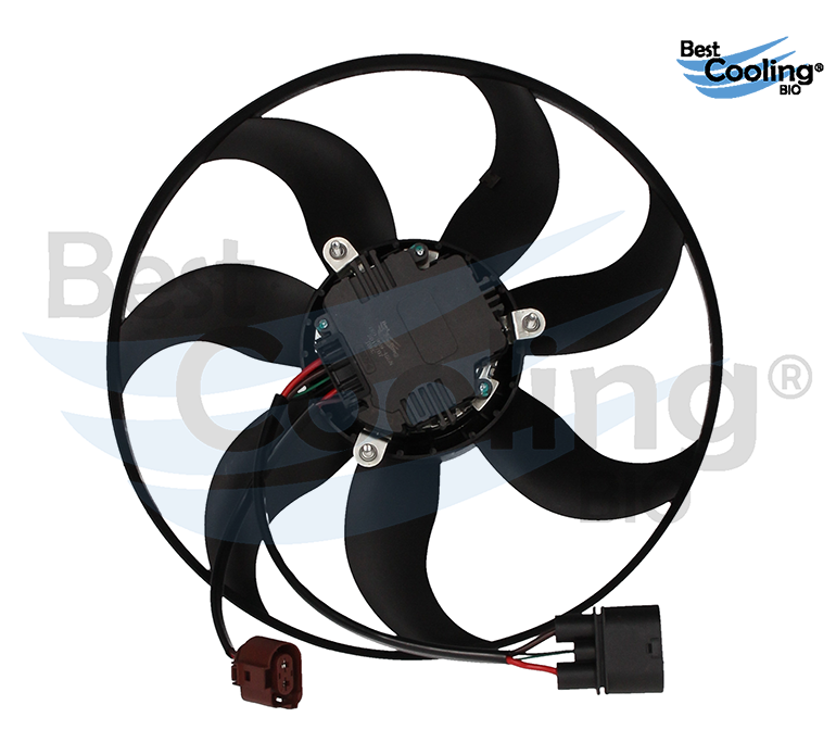 MOTOVENTILADOR 7 ASPAS VOLKSWAGEN BORA 1.9L 2005-2010 TRANSMISION AUTOMATICA Y MANUAL CON PRINCIPAL BEST COOLING