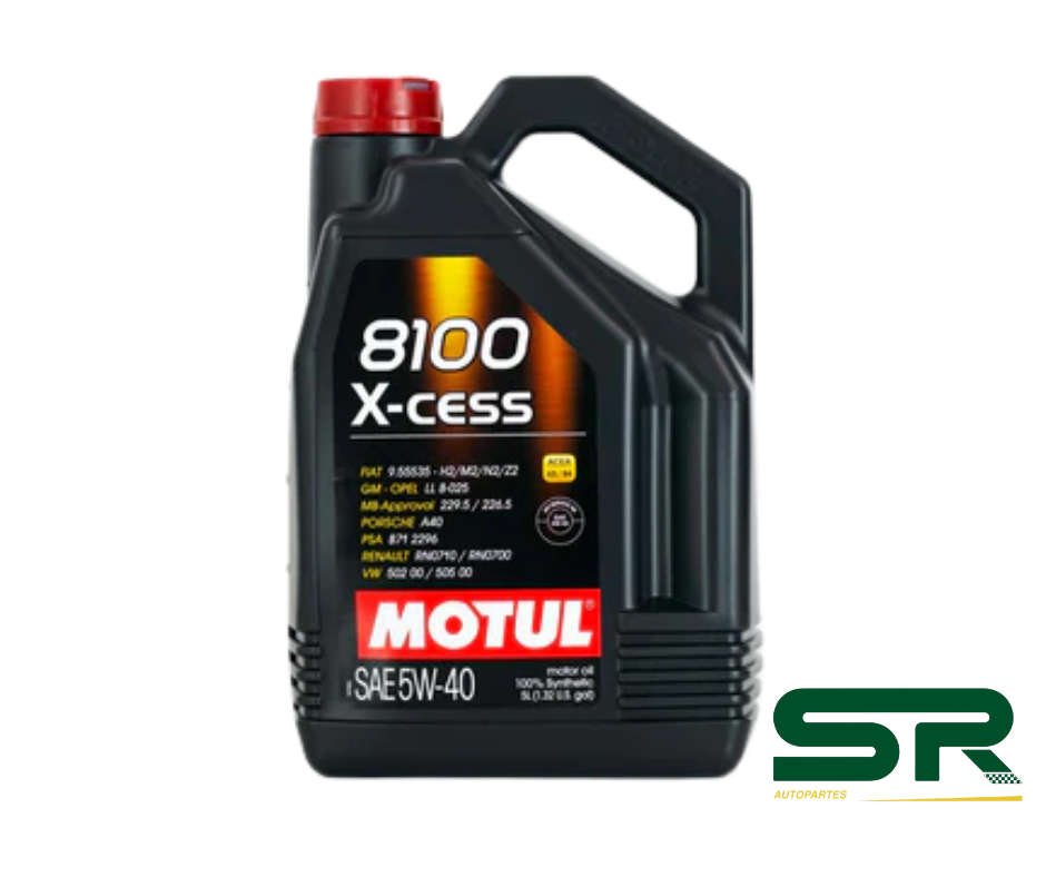 ACEITE PARA MOTOR GASOLINA SAE 5W40 SYNTHETIC 5L MOTUL