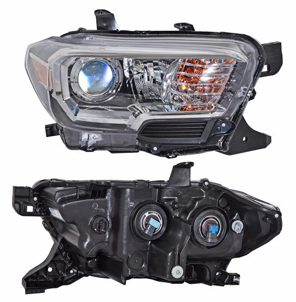 FARO DERECHO FONDO NEGRO CROMADO NEGRO TOYOTA TACOMA 2019-2023 C / ANILLO INT TYC