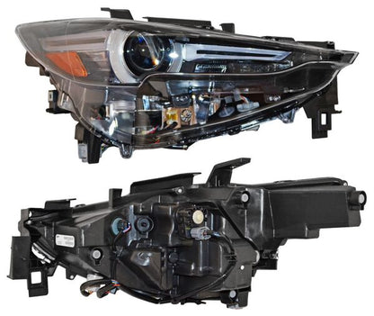 FARO DERECHO CON MOTOR LED MAZDA CX5 2018-2021 S C / FUNC DE LUZ ADAP C / ESQ CROMADA TYC
