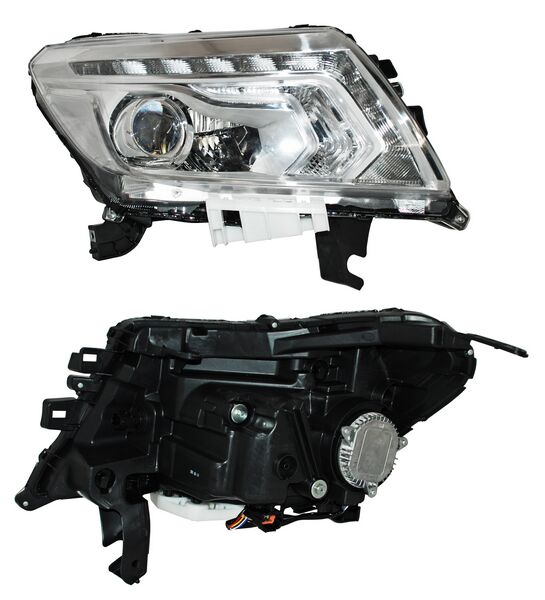 FARO DERECHO FONDO CROMADO LED NISSAN PICKUP NP-300 / FRONTIER 2016-2020 S MCH TYC