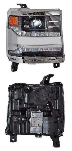 FARO DERECHO CROMADO FILO LED CHEVROLET PICKUP 2014-2018 S . TYC