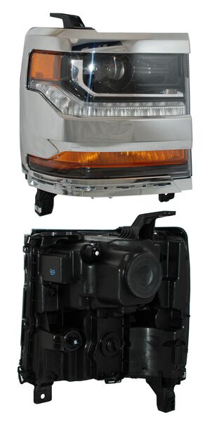 FARO DERECHO CROMADO FILO CHEVROLET PICKUP 2016-2018 P / XENON TYC