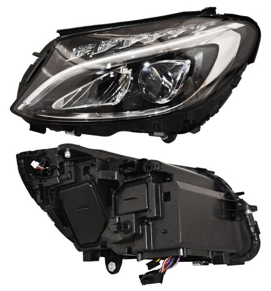 FARO IZQUIERDO CON MOTOR ELÉCTRICO LED MERCEDES BENZ CL E C 2015-2018 S TYC