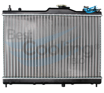 RADIADOR ALUMINIO ANTICONGELANTE NISSAN TIIDA 4L 1.8 LTS 2007-2018 CON Y SIN A/C TRANSMISIÓN MANUAL 35916 BEST COOLING