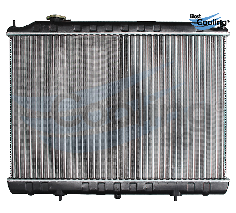 RADIADOR ANTICONGELANTE NISSAN TRUCK D22 PICK UP 4L 2.4 LTS 2008-2015 CON Y SIN A/C TRANSMISIÓN MANUAL = 35816 BEST COOLING
