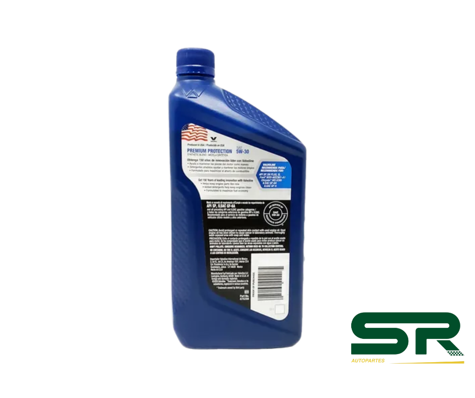 ACEITE PREMIUM PROTECTION SAE 5W30 MEZCLA SYNTHETIC 1L VALVOLINE