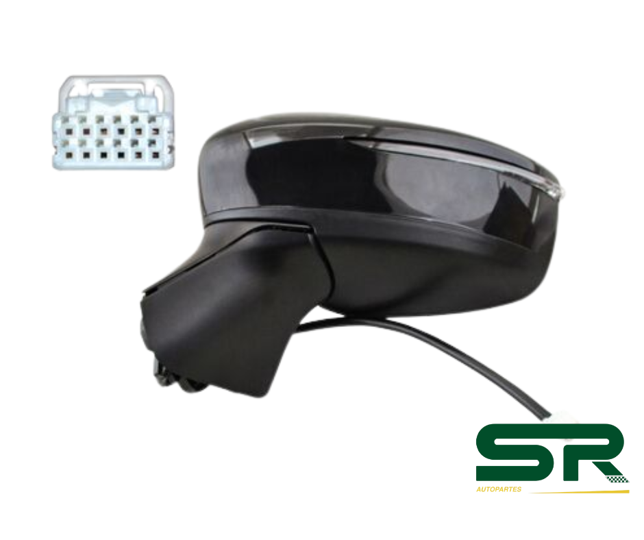 ESPEJO IZQ VERSA 20-25 ELECT P/PINT C/DIRECC 5 PINES  TYG