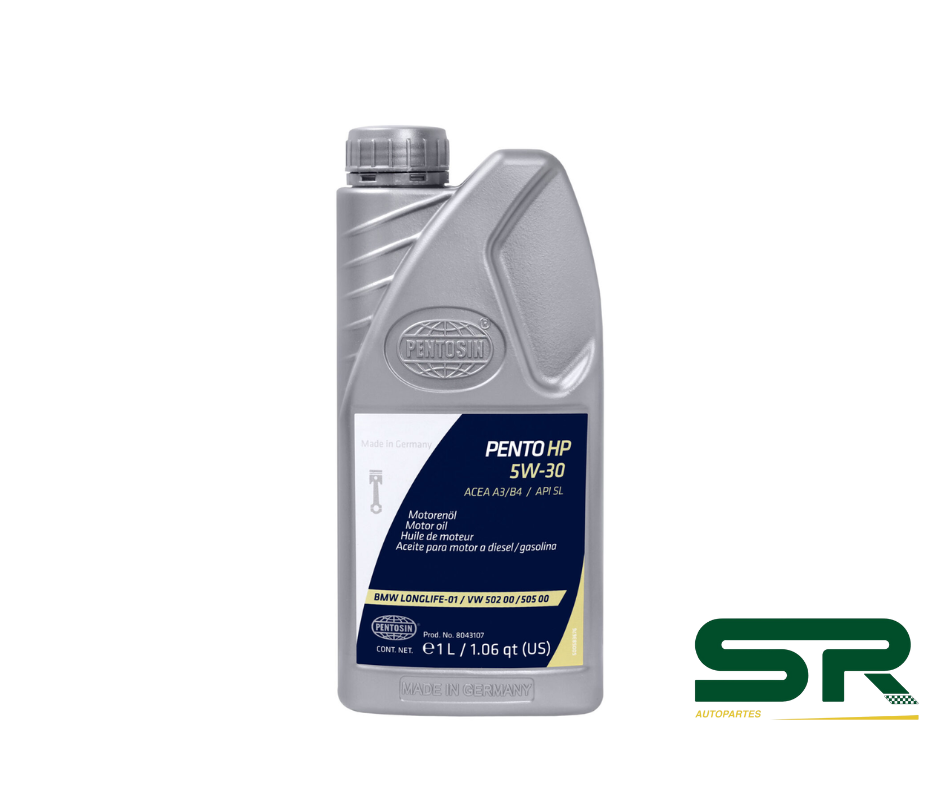 ACEITE MOTOR SINTETICO HP 5W-30 ACEA A3/B4 API SL 1L PENTOSIN