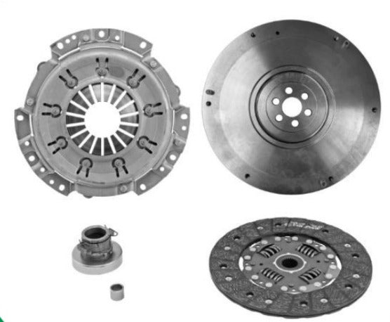 KIT CLUTCH NISSAN TRUCK NP300 4L 2.4 LTS 2009-2015 143HP URVAN 4L 2.4 LTS 1998-2007 144 HP FRONTIER 4L 2.4 LTS 2001-2014 143 HP PATHFINDER 4L 2.4 LTS 1987-1993 103-106 HP INCLUYE VOLANTE SOLIDO 5 VELOCIDADES LUK - Beta Autopartes
