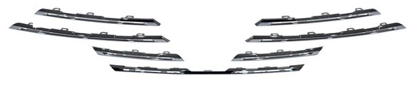 MOLDURA RENAULT PARRILLA KOLEOS 2017-2020 CROM JGO 7 PZAS TYG