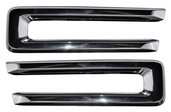 MOLDURA PARRILLA DODGE PICKUP 2019-2024 RAM 2500 / 3500 CROM CENTRAL JUEGO 2 PZAS TYG
