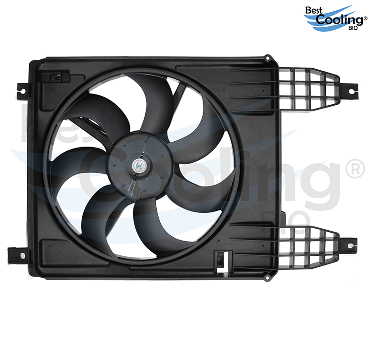 MOTOVENTILADOR 7 ASPAS CHEVROLET AVEO 1.6L 2008-2019 TRANSMISION AUTOMATICA Y MANUAL 2 TERMINALES BEST COOLING