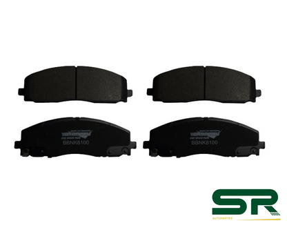 BALATAS DELANTERAS SEMIMETÁLICAS (TOWN & COUNTRY 11-16/GRAND CARAVAN 11-19/PACIFICA 17-22/WRANGLER 18-23) JOURNEY 2.4L/3.5L/3.6L 2011-2020 YOKOMITSU