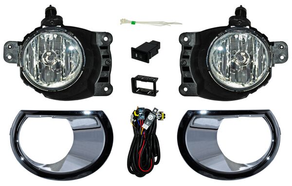 FARO DE NIEBLA CHEVROLET S10 17 C / PARRILLA CROMADA JGO 352 TYG
