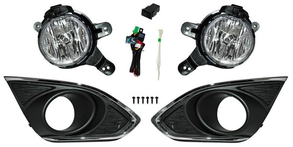 FARO DE NIEBLA CHEVROLET SPARK 2013-2017 C / PARRILLA FILO CROM JGO 352 780.04 TYG
