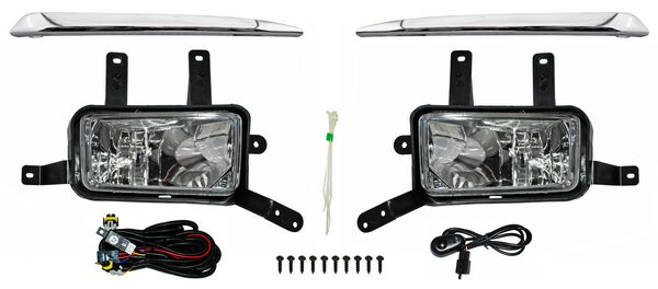FARO DE NIEBLA CHEVROLET SUBURBAN / TAHOE 2015-2017 CON MOLDURA CROMADA JGO 352 TYG