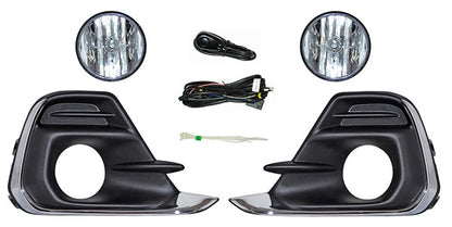 FARO DE NIEBLA CHEVROLET SPARK 2016-2018 LÍNEA NUEVA C / PARRILLA C / FILO CROM JGO 352 780.04 TYG