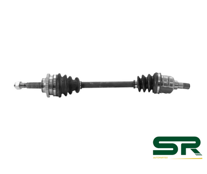 FLECHA COMPLETA DELANTERA IZQUIERDA CON ABS ESTÁNDAR L/RUEDA E22 47T L/CAJA E22 621MM (BEAT 1.2L 18-21) SPARK 1.2L 2011-2017 YOKOMITSU