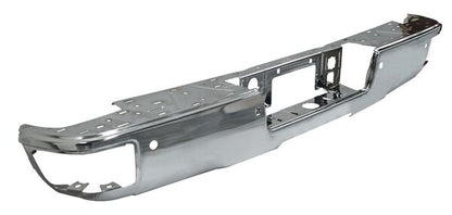DEFENSA TRASERA CROMADA CON ESCALON PARA SENSOR CHEVROLET PICKUP 2014-2018 TYG